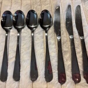 Cambridge Stainless flatware NEVADA A-20 Replacements 4 Tablespoons 3 Knives Lot